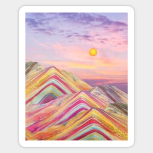 Rainbow Mountains Sticker